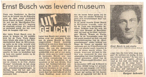 Ernst Busch Schoute Parool 14 6 1980